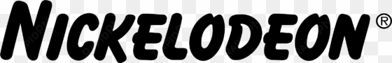 nickelodeon logo png transparent - nickelodeon logo black and white