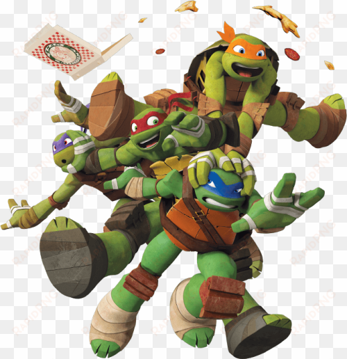 nickelodeon ninja turtles png - leonardo raphael michelangelo donatello tmnt 2012