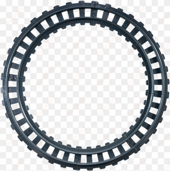 night train with track - circle