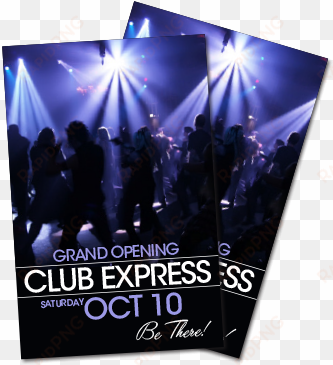 nightclub flyer - nightclub flyers printing png