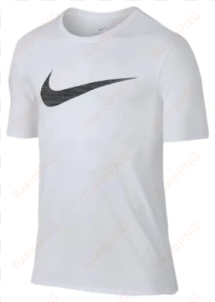 nike mens dry swoosh tee shirt size large white 839993-100 - nike