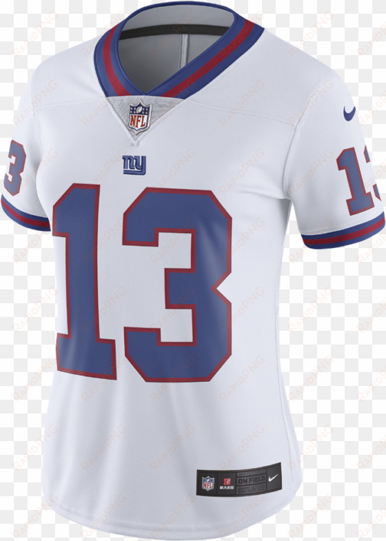 nike nfl new york giants color rush limited women's - color rush obj jersey