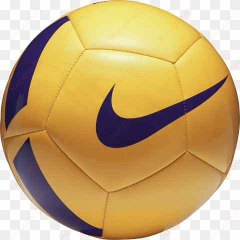Nike Pitch Team Football - Nike Pitch Team Training Football Yellow Violet - Size transparent png image