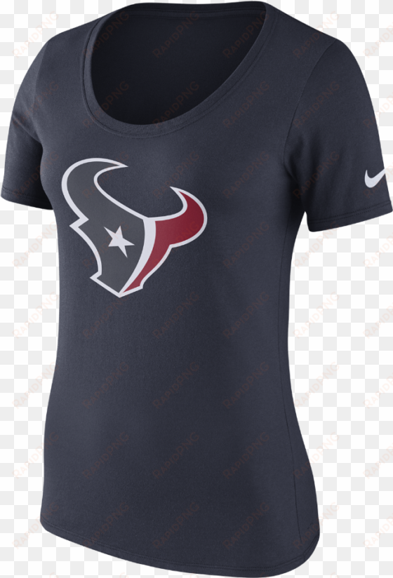 Nike Primary Logo Women's T-shirt Size Medium (blue) - Houston Texans transparent png image