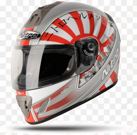 nitro japan flag motorcycle helmet, - japanese flag on helmet