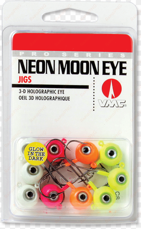 nme glow neon moon eye jig kits - vmc moon eye jigs