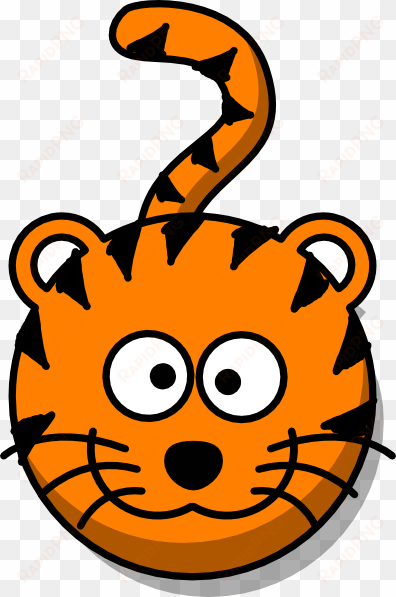 no body clip art at clker com - tiger head clipart cute