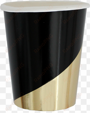 Noir Cup 83e9bc56 3936 4340 8919 Eb18625c0249 V=1489197496 - Harlow & Grey - Noir Black Colorblock Party Cups transparent png image