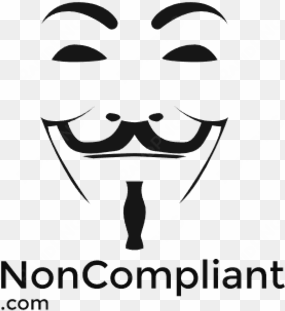 noncompliant logor - v for vendetta mask stencil