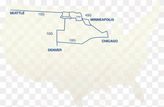 north dakota's most complete broadband provider - us map bismarck seattle
