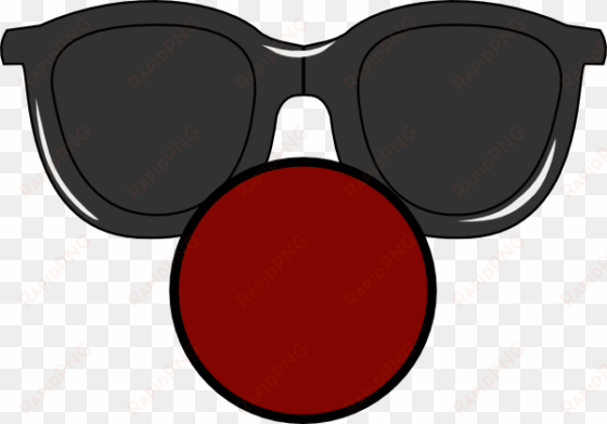 nose with clear glasses clip art at - clown nose with glasses