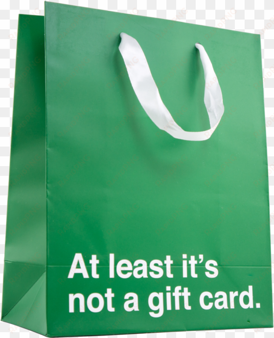 "not A Gift Card" Medium Gift Bag - ...but Seriously transparent png image