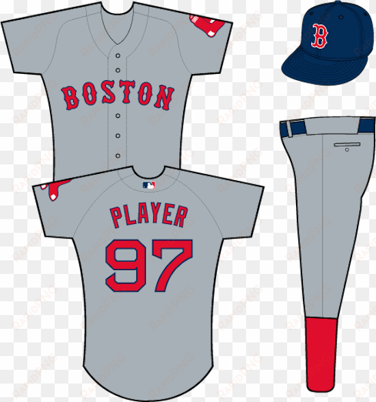Not Long Ago, The Red Sox Ditched The Blue Lettering - Boston Red Sox Gray Uniform transparent png image