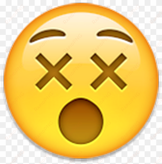 not sleepy, or dead, this emoji actually represents - dead emoji face png