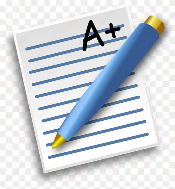 note clipart school papers - a+ grade clip art