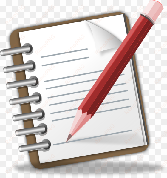 notepad-117597 640 - writing clipart transparent background