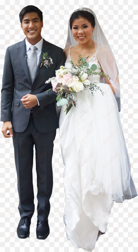 novios asiaticos casados - pareja de novios png