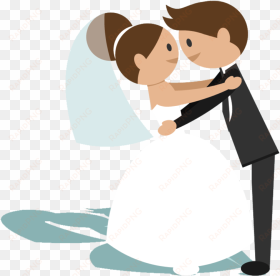 novios png - groom and bride clipart