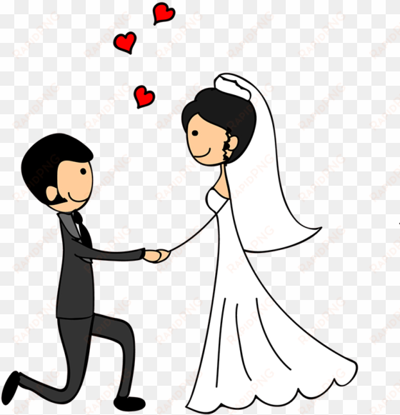 Novios - Wedding Couple Doodle transparent png image