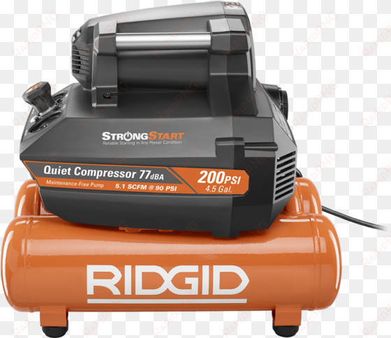 now - ridgid 200 psi 4.5 gal. electric quiet compressor
