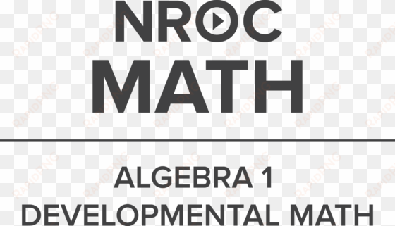 nroc math logo with tagline charcoal png - graphics