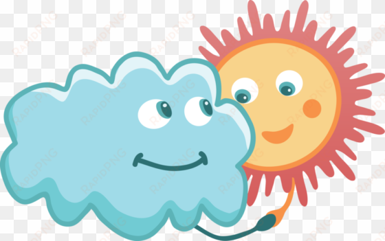 Nubes Y Sol Png Clipart Royalty Free - Sol Y Lluvia Png transparent png image