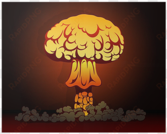 nuclear explosion cartoon