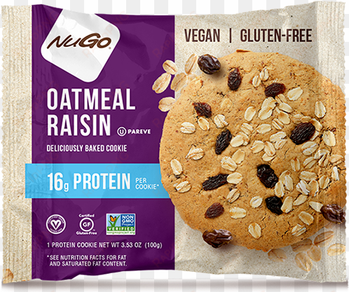 nugo nutrition baked protein cookie, double chocolate,