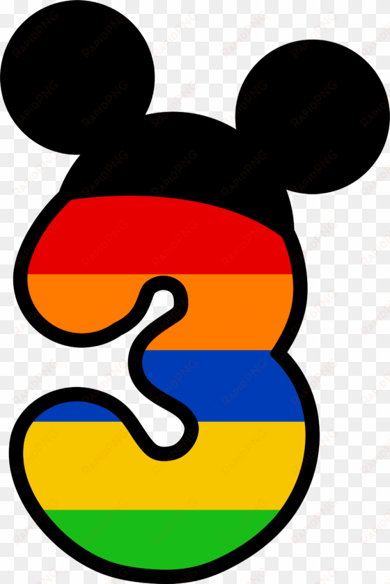 numbers clipart minnie mouse - number 2 mickey mouse