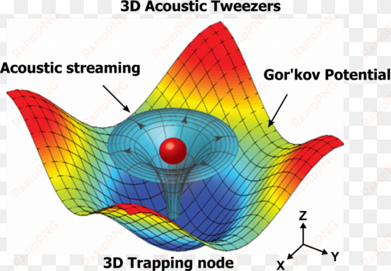numerical simulation results mapping the acoustic field - three dimensional standing wave