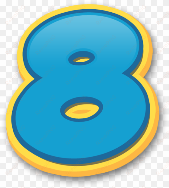 numeros patrulha canina numbers - numero 8 paw patrol png