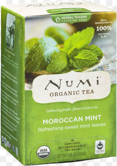 numi organic - herbal tea moroccan mint - 18 tea bags