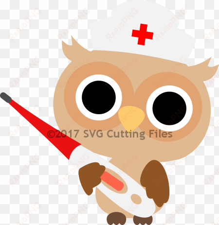 nurse clipart owl - owl nurse