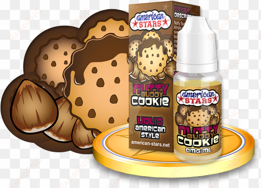 Nutty Buddy Cookie From American Stars By Flavourtec - American Stars E Liquid transparent png image