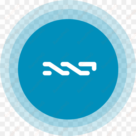 nxt logo round blue transparent - nxt coin icon