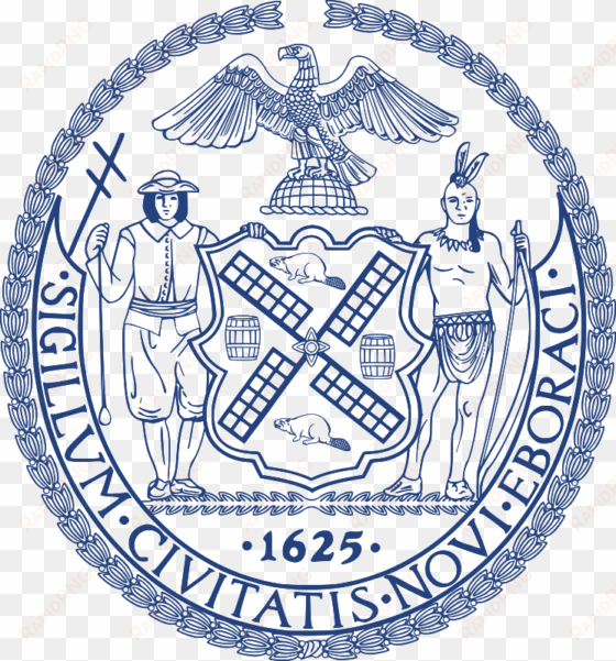 Nyc Seal Blue - City Council Seal Nyc transparent png image