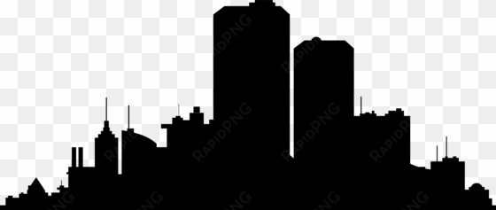 nyc skyline silhouette png clipart black and white - city silhouette png