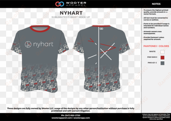 nyhart red cool gray white custom design t-shirts - nba basketball jersey designs