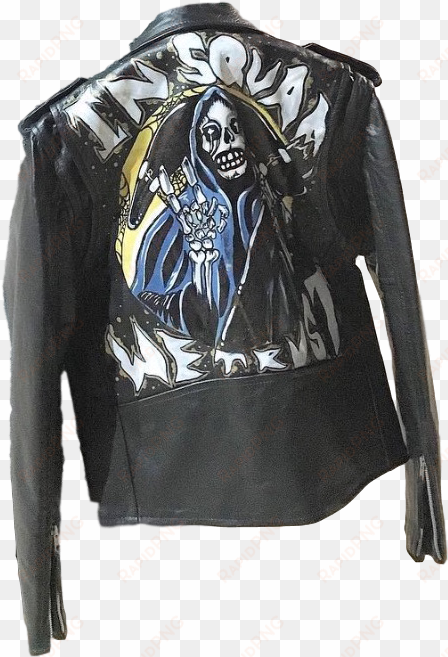 nyree morrison @nyreearts custom leather jacket - g eazy elather jacket