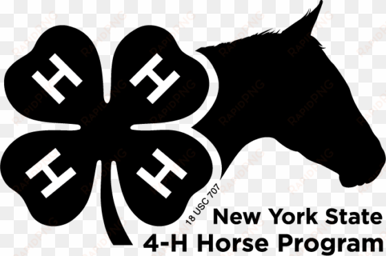 nys 4-h horse program logo, white, png - north carolina 4-h energy transformation, grade 6 materials