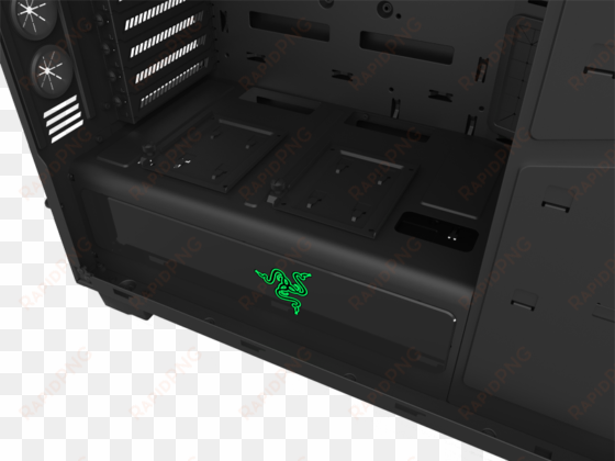 nzxt partners with razer for redesigned h440 enclosure - h440 razer logo