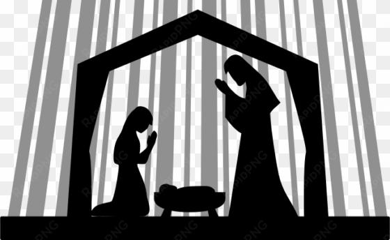 o holy night - nativity silhouette png