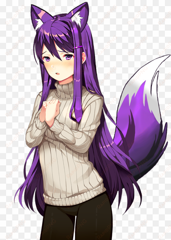 o no yuri's a furry - doki doki literature club neko