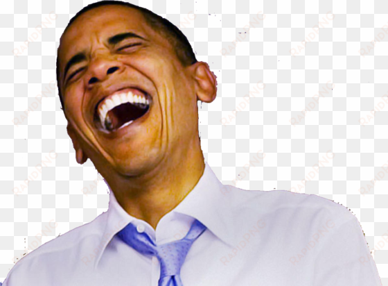 obama laughing png - obama laughing