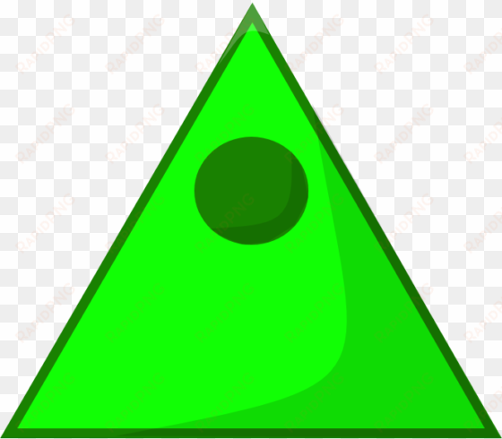 object shows community fandom - triangle clipart green