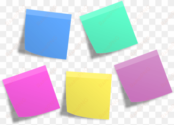 objects - transparent background sticky note png