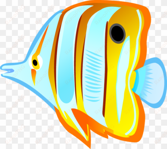 Ocean With Fish Clipart Tropical Fish - Tropical Fish Clipart transparent png image
