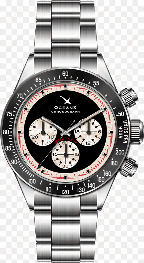 oceanx speed racer chronograph srs111 - rolex cosmograph daytona 116520 black venom limited