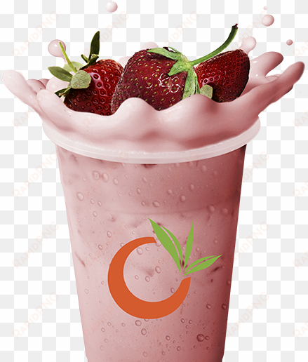 ochaya strawberry milk tea 1 - strawberry bubble tea png