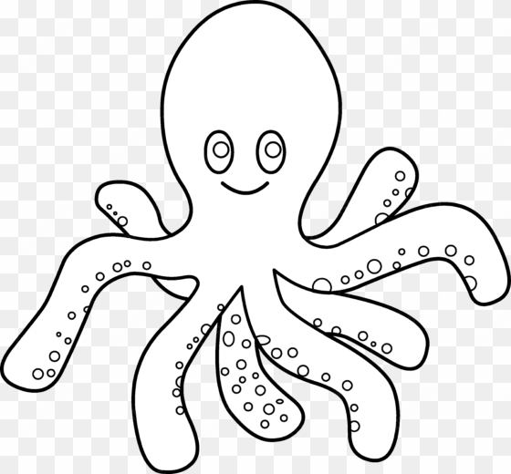 octopus clipart black and white - star fish l coloring pages
